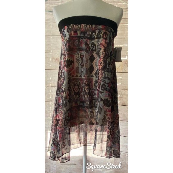 Rare LuLaRoe Lola midi skirt in tribal pattern XXS - Picture 7 of 8